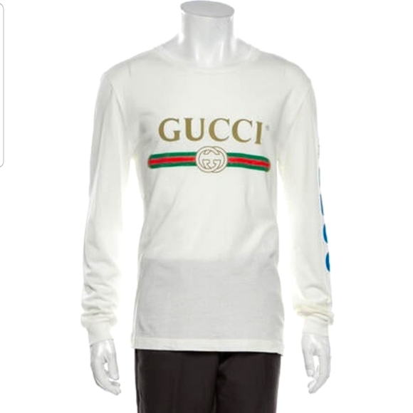 Gucci Logo Long Sleave T-shirt top - Picture 2 of 12